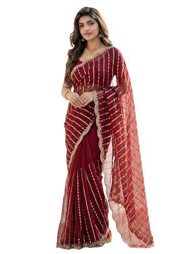 Image of Amazon Brand - Tavasya Womens Saree