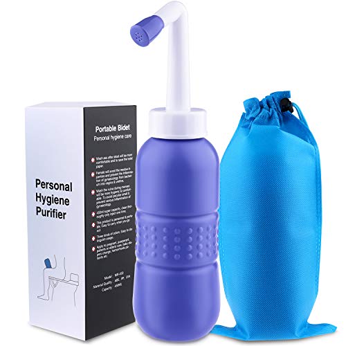 Portable Bidet for Toilet, Tinabless 450ml Travel Bidet, Handheld Personal Bidet Empty Bottle