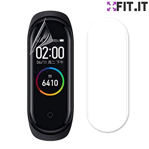 Pulseira Prata Magnética Imã Aço Xiaomi Mi Band 4 + Película de Gel Flexível