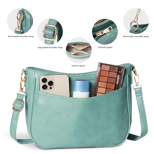 Image of Shoulder Bag for Women, Vegan Leather Classic Crossbody Purses Handbags, Trendy Hobo Bag Tote Purses for Women