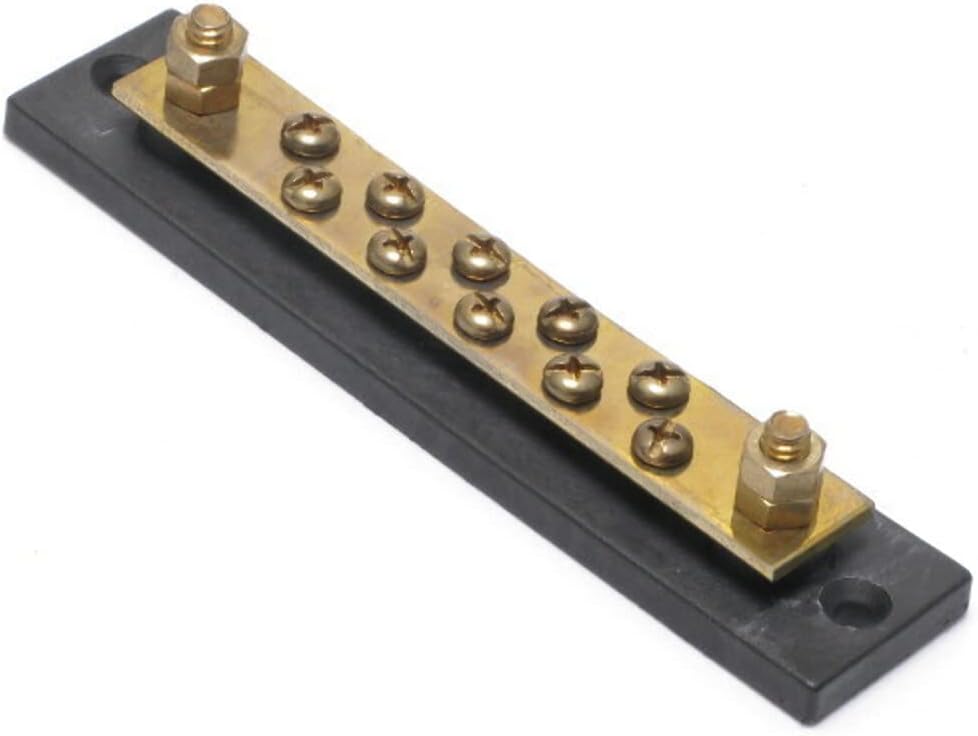 Bus Bar Solid Brass 100 Amp 10PT #8