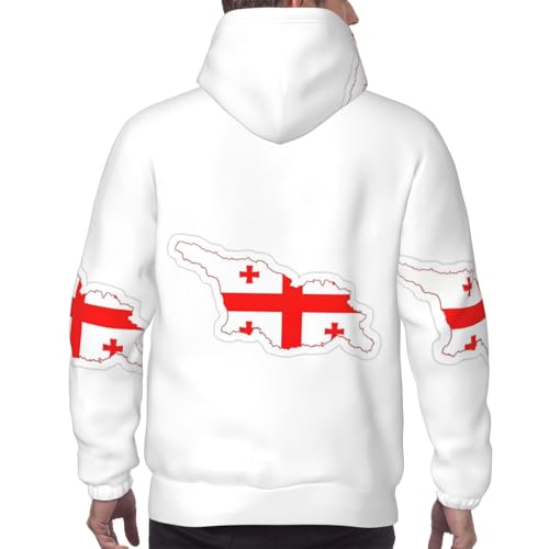 Sweat a capuche homme imprimé pull polyester Georgie - 4