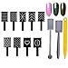12Pcs Magnet Plate Wand Board Nail Magnet Tool, Mwoot Nail Magnet Pens And Double-headed Strong Cat Eyes Magnet Stick Dotting pens For 3D Gel Polish Nail Art