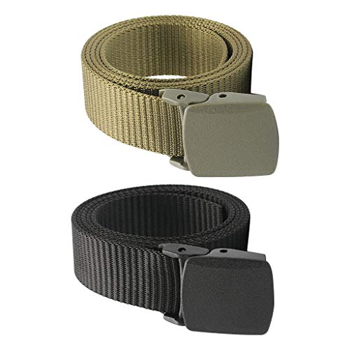 F Fityle 2x Exército Nylon Correia Cinto Trabalho Cinto Web Correia Utilitário Cintura