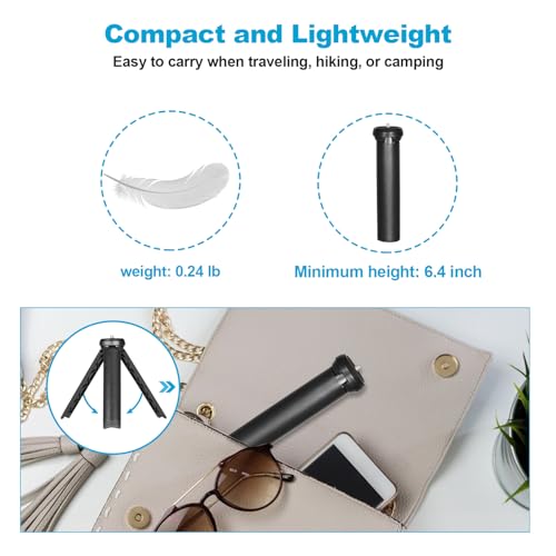 Image of Lightweight Mini Tripod for Camera /Phone /Webcam, NexiGo Extendable Tripod Stand Compatible with NexiGo Logitech Webcam C920 C922 Brio iPhone /Android /Camera, for Vlogging, Live Streaming, Zoom Meeting