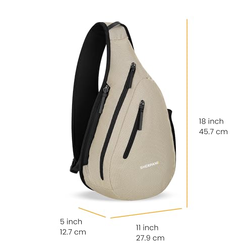 Image of Sherpani Esprit, Anti Theft Sling Bag, Crossbody Backpack (Straw)