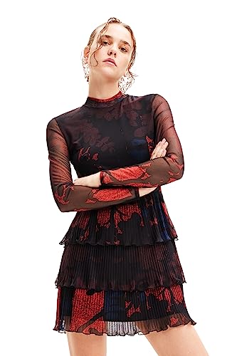 Desigual Vest_Forest-Lacroix Robe, Rouge, XL Femmes