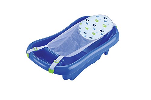 Image of The First Years Newborn to Toddler Baby Bath Tub - Convertible 3-in-1 Baby Tub with Removable Sling - Ages 0 to 24 Months - Sure Comfort - Teal