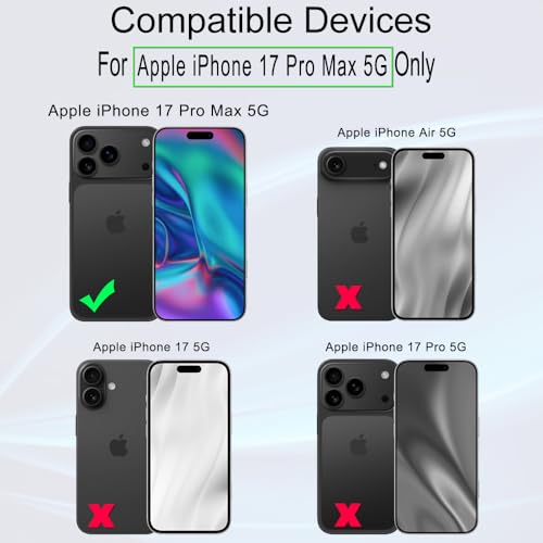 Image of Ibywind for iPhone 17 Pro Max 5G Screen Protector,2 Pack,9H Hardness Tempered Glass and Camera Lens Protector,with Alignment Frame,Full Coverage,Bubble Free,Fingerprint Unlock,Scratch Resistant