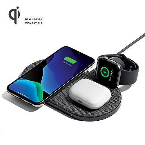 Native Union Drop XL Wireless Charger (Watch Edition) – Multi-Device Charging pad for iPhone & Qi Compatible Devices with Detachable Apple Watch Puck (Adapter for US, Europe and UK Included)