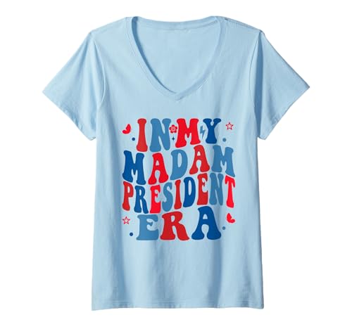 Mujer EN MI MADAM ERA PRESIDENTE Kamala Harris 47 Presidente Camiseta Cuello V