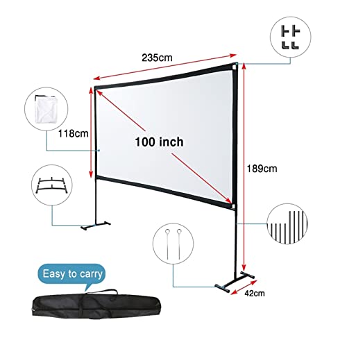 Pantalla portátil para proyector 100-120 pulgadas 16:9 miniatura 2