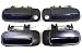 PT Auto Warehouse TO-3176S-QP - Outside Exterior Outer Door Handle, Smooth Black - Front Left/Right, Rear Left/Right