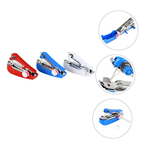 STOBOK 3 Stuks Kleine Naaimachine Miniatuur Bouwpakketten Kinderen Naaimachine Naaibenodigdheden Naaimachine Voor Beginners Mini Naaimachine Voor Kinderen Huishouden Plastic Naaidoosje - Image 7
