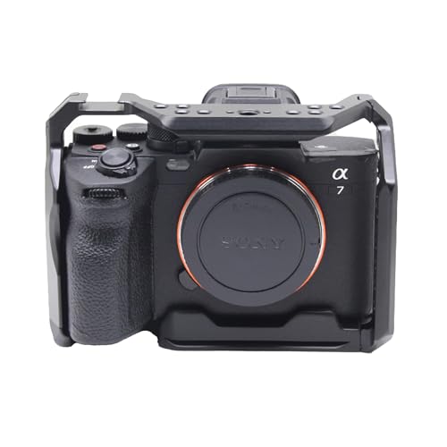Image of Simpex A7R5 Metal cage Built-in Quick Release Plate for arca-Type, Filmmaking Video cage with Shoe Mount, 1 /4 inch & 3 /8 inch Threaded Holes