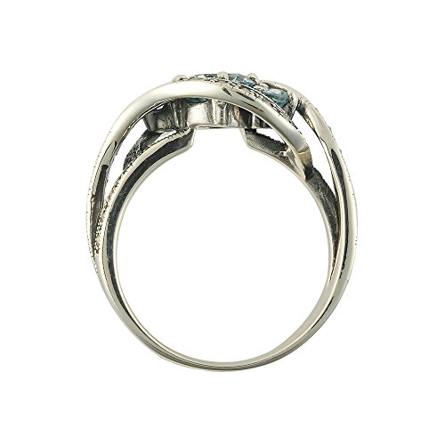 Esse Marcasite - Anello in argento Sterling con