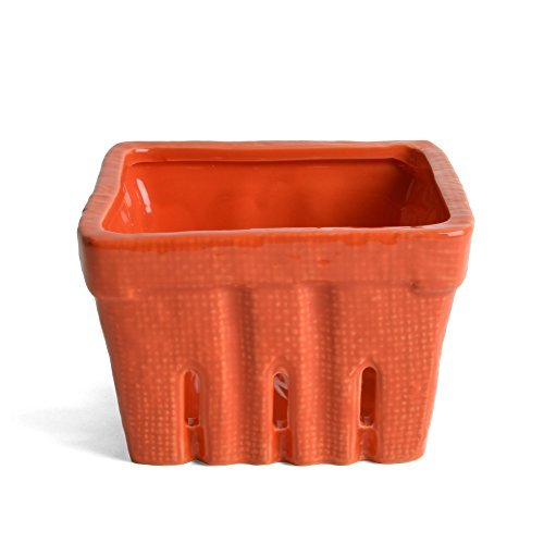Creative Coop Stoneware Berry Basket, Orange Amazon.in Home & Kitchen