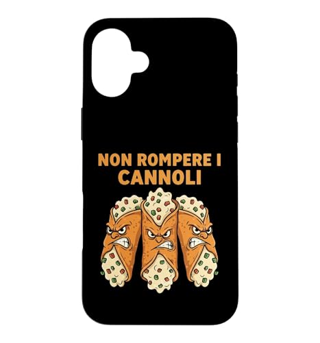 �m�������y�� I Cannoli Divertente cartone animato di cibo �X�}�z�P�[�X iPhone 16 Plus �p