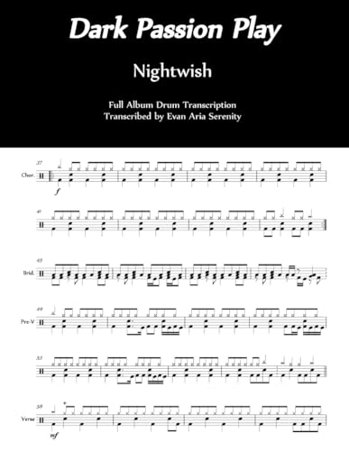 Dark Passion Play Drum Transcription Nightwish notation complète batterie - 2