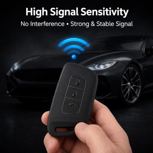 Image of JVCV Soft TPU Key Cover Compatible with New MG Hector, Hector Plus, Windsor and Windsor Pro EV Smart Key | Scratch-Resistant Protective Case (Matte Black)
