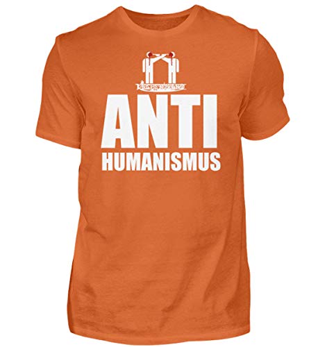 T-shirt haut de gamme Kirchenbrand pour homme, couleur orange, taille Large, style graphique