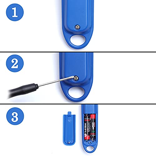 Miniatura 8 de Yoidesu - Báscula digital de cocina, cuchara medidora electrónica de gramos, 17.64 oz0.00 oz, cuchara digital azul con 3 cucharas medidoras para