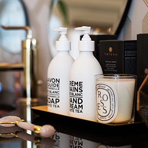 Compagnie De Provence Luxury Hand Cream - White Tea - 10 Fl Oz Glass Pump Bottle #TOP3