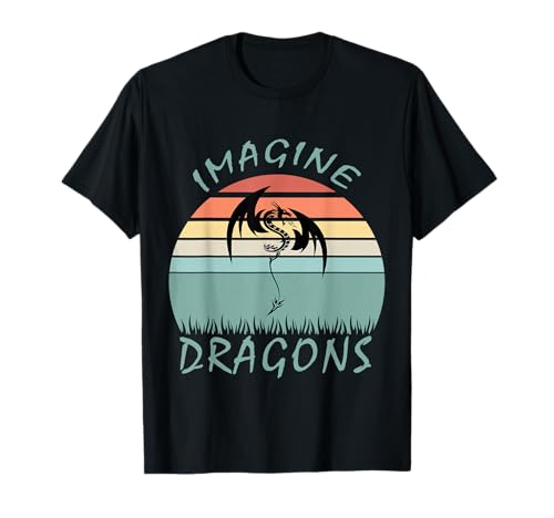 Imagina dragones mágicos y míticos de fantasía Camiseta