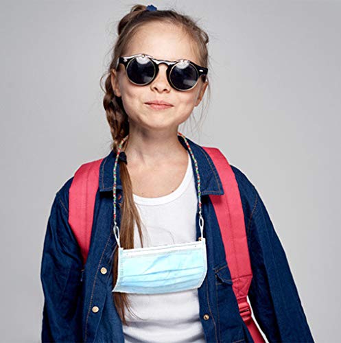 Shiwe 12Pcs Mask Lanyard For Women Men Colorful Bead Holders Mask Chains Mask Clamp Necklace Strap With Clips Eyeglass Leash #TOP2