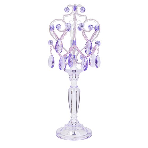 Tadpoles Modern Chandelier Table Lamp Decorative Office Desk Lamp Nightstand Room Lamp Bedside Night Light Lamp - Lavender Topaz