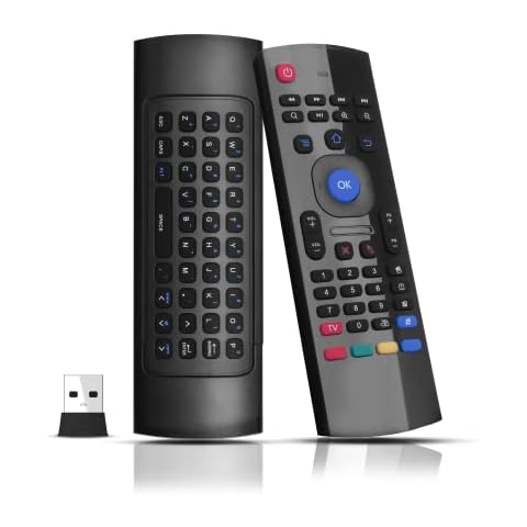 GECENinov Air Mouse Mando a Distancia 2.4GHz con Teclado Cover