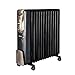 Havells OFR 13 Fin OFR (Oil Filled Radiator)| Room Heater| 2900 W| 3 Thermostatic Heat Power Settings & PTC Fan Control| Long-Lasting Heat| Comfortable Breathing| Uniform 360° Heating (Black)