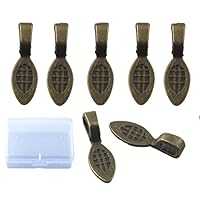 1 Box 22x7mm Spoon Glue On Bails Leaf Pad For Malta