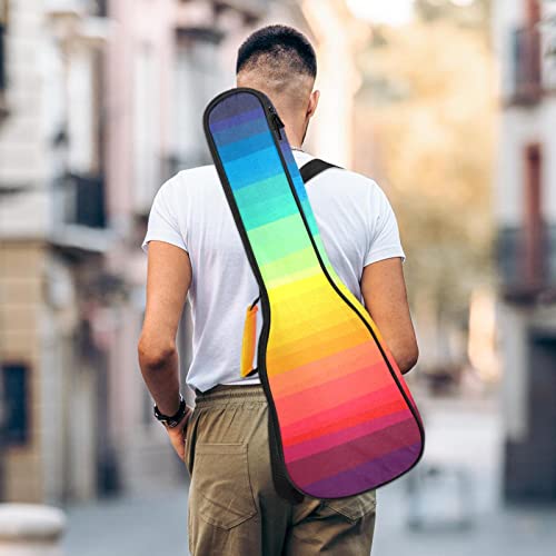 Housse pour ukulélé – Rayures arc-en-ciel colorées – Rembourrage en éponge de 10 mm d’épaisseur – 53,3 cm – Avec sangles… - Les Beatles, Paul McCartney, John Lennon, RIngo Starr, George Harrison Housse pour ukulélé - Rayures arc-en-ciel colorées - Rembourrage en éponge de 10 mm d'épaisseur - 53,3 cm - Avec sangles… – Image 6