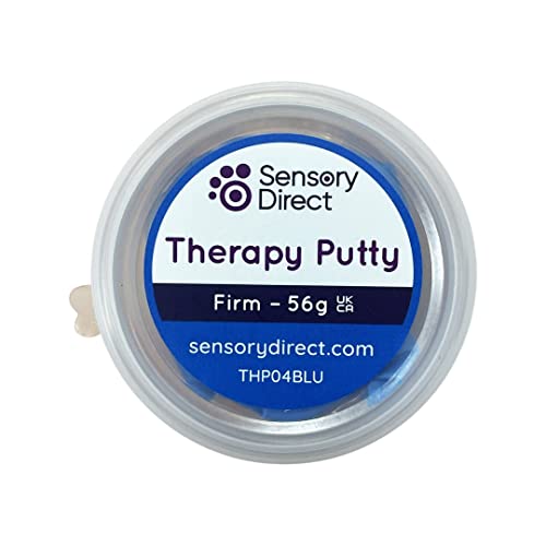 Sensory Direct Therapy Putty - Firm Blue Slime | For Strengthening & Motor Skills for Autism Arthritis Sensory Disorders & Special Needs Kids & Adults | Hand & Finger Physio Exercise | Non Toxic