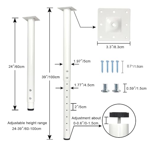 Mejores precios y opiniones de Patas ajustables para escritorio los más solicitados. 5 Imagen adicional