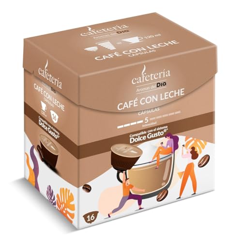 DIA CAFETERÍA café con leche en cápsulas caja 16 unidades
