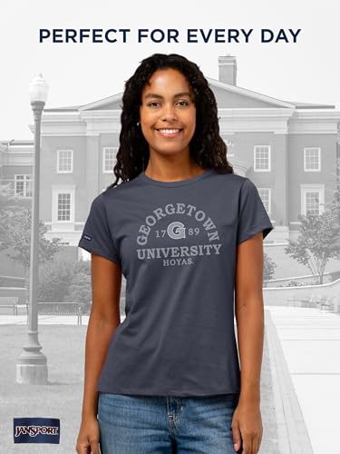 JanSport NCAA Officially Licensed Graduate Short Sleeve T Shirt for Women, Soft & Breathable Cotton-Polyester Blend Crewneck T Shirt with Graphic Detailing, Everyday University Fan Apparel - image 2