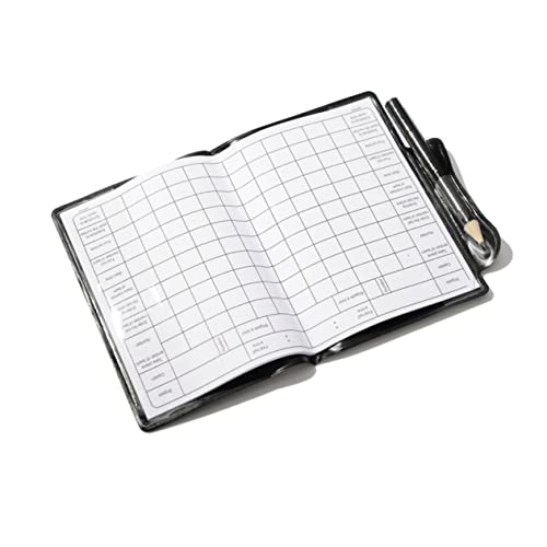 Abaodam Referee Set with Red and Yellow Cards Metal Whistle with Lanyard for Soccer Games Includes Scorebook and Pencil Portable Design for Quick Access and Easy Use