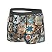 GKOKG Old-Fashioned Patchwork Quilt Men'S Breathable Boxer Shorts With Elastic Waistbandmedium Black