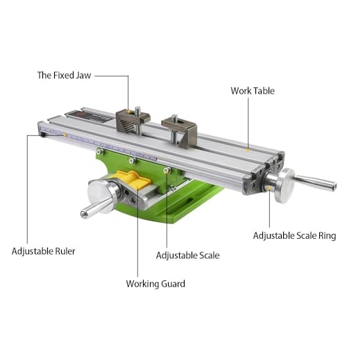 Table de travail XY avec chariot transversal pour perçage précis