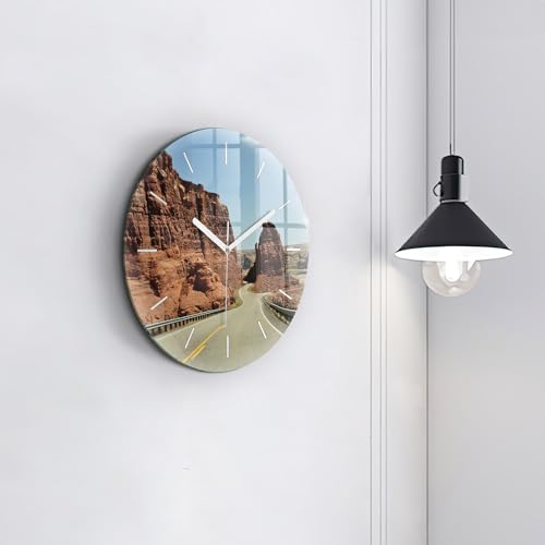 Horloge en verre de qualité supérieure Route 66 Wallfluent design - 4