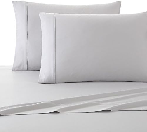 Nikki Chu 4 Piece Luxury Sheet Set, Queen, Silver Platinum