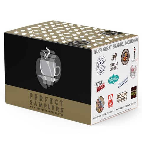Crazy Cups Flavored Coffee Pods Variety Pack for Keurig K Cups Brewers, Assorted Flavored Coffee Sampler, 80 Count