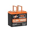 12V 100Ah Mini LiFePO4 Battery, Group 24 Lithium Battery, Max.1280Wh, Built-in 100A BMS, UP to 15000 Cycles, for RV, Camping, Solar System, Off-Grid