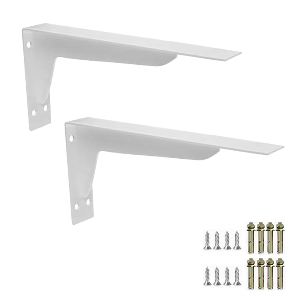 Equerre etagere murale haut de gamme 340mm | Support blanc épuré