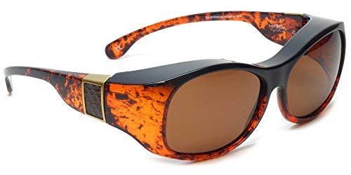 Haven Fitover Sunglasses Sunset in Tortoise/Leather & Polarized Amber Lens