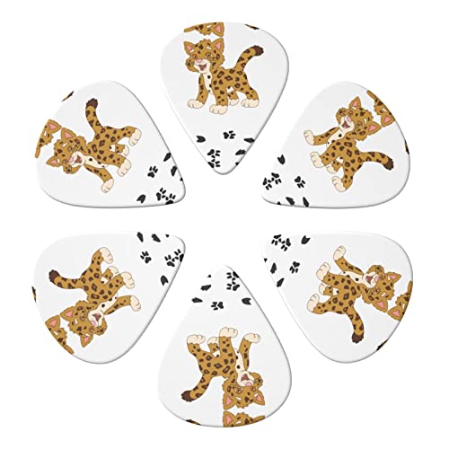 Lot de 6 médiators mignons Jaguar pour guitare acoustique, guitare électrique, basse, ukulélé – fins, moyens et épais. - Les Beatles, Paul McCartney, John Lennon, RIngo Starr, George Harrison Lot de 6 médiators mignons Jaguar pour guitare acoustique, guitare électrique, basse, ukulélé – fins, moyens et épais. – Image 4