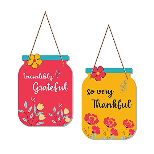 Image of Artvibes Motivational Quotes MDF Wood Wall Hanger Ornaments | Quotes Decor Item | Motivational Wall Decor | Wall Poster | Graphic Art | Gift Items | Office Wall Decoration Items (WH 6807N), Set of 2