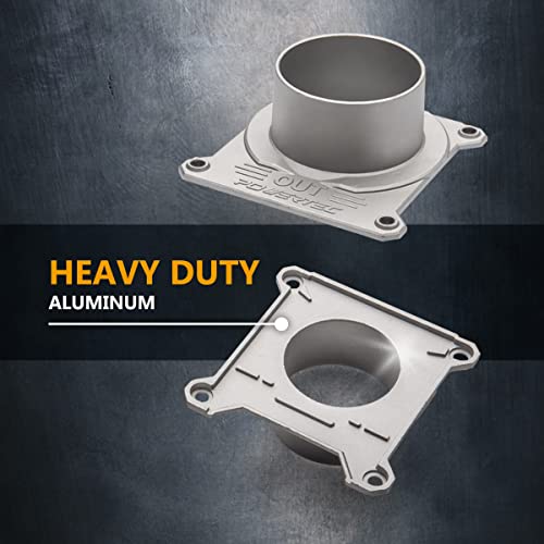 Image of POWERTEC 70325 Blast Gate 2-1 /2 Inch, w /Anti Clog and Air Leak Seal for Dust Collection